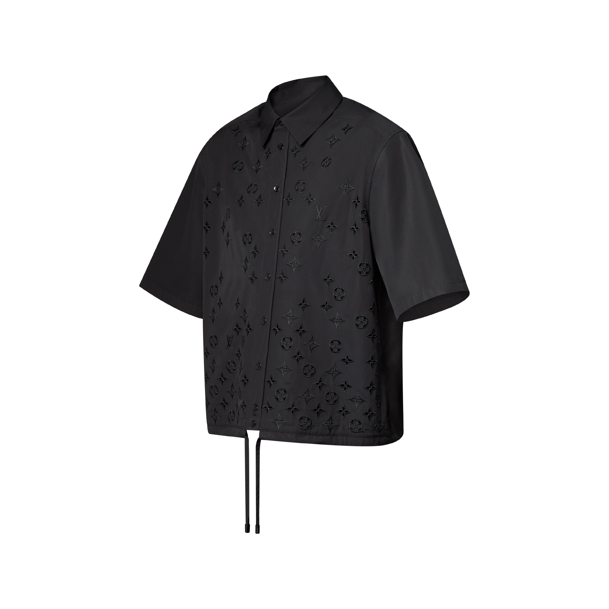 Monogram Flowers Embroidered Short-Sleeved Shirt - Men - Ready-to